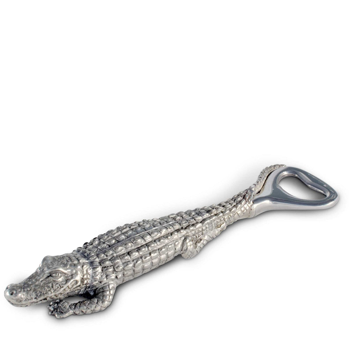 Vagabond House Tropical Tales Pewter Alligator Handle Bottle Opener