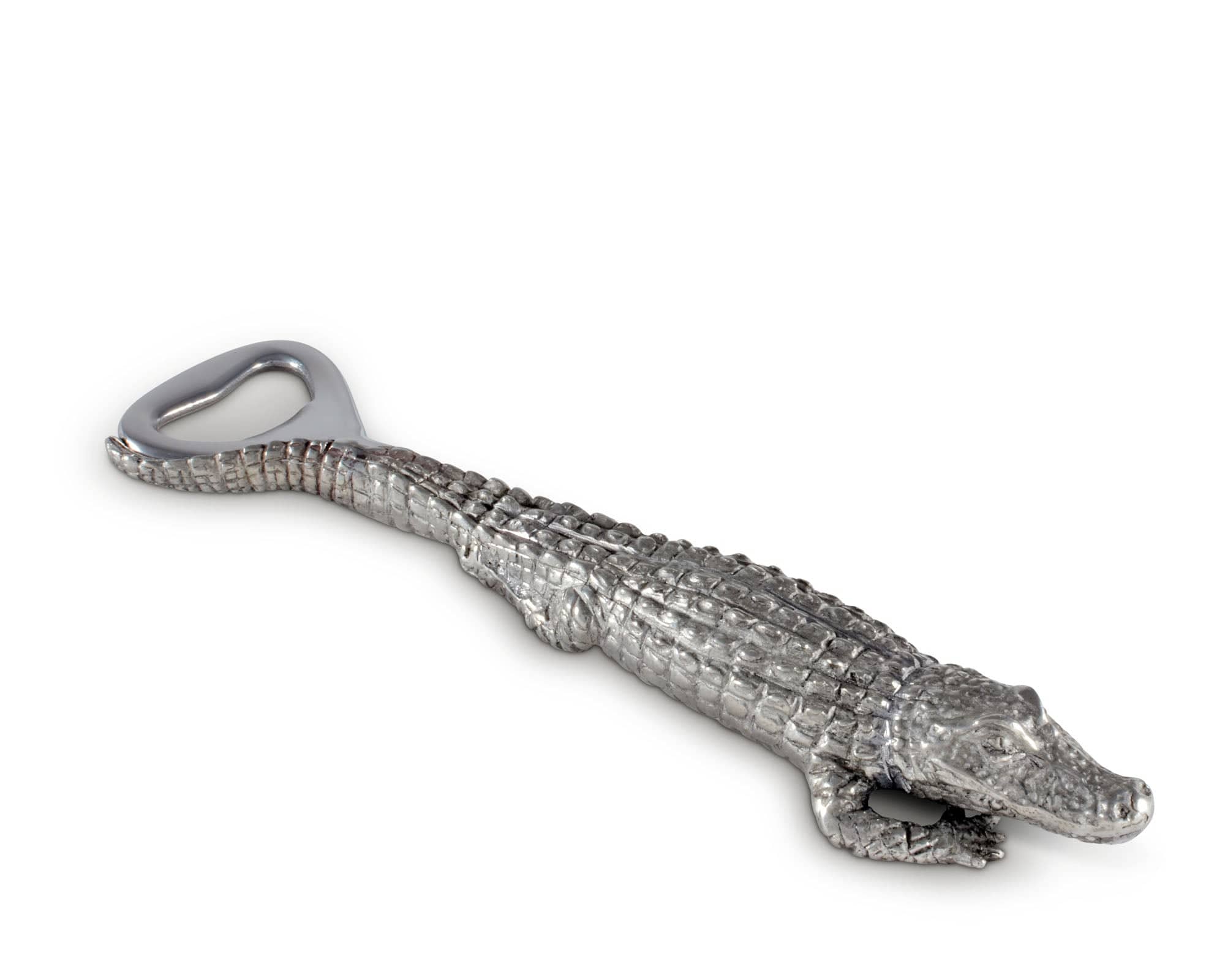 Vagabond House Tropical Tales Pewter Alligator Handle Bottle Opener