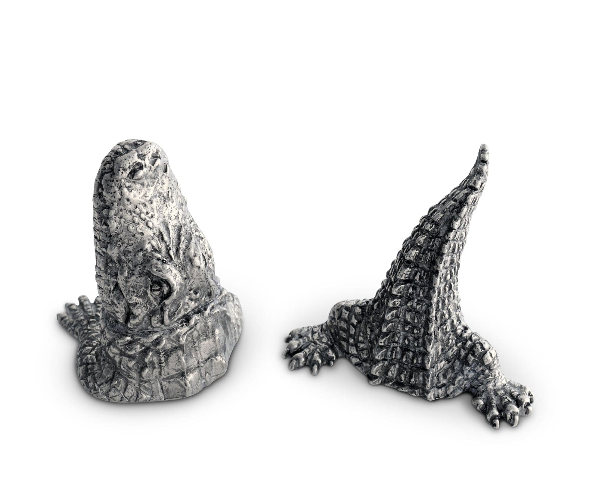 Vagabond House Tropical Tales Pewter Alligator Salt & Pepper Set