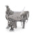 Vagabond House Western Frontier Pewter Cowboy Saddle Napkin Ring