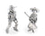 Vagabond House Western Frontier Pewter Cowpoke Couple Salt & Pepper Set