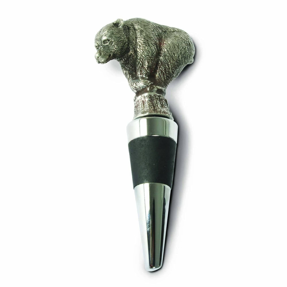 Vagabond House Woodland Creatures Pewter Bear Bottle Stopper