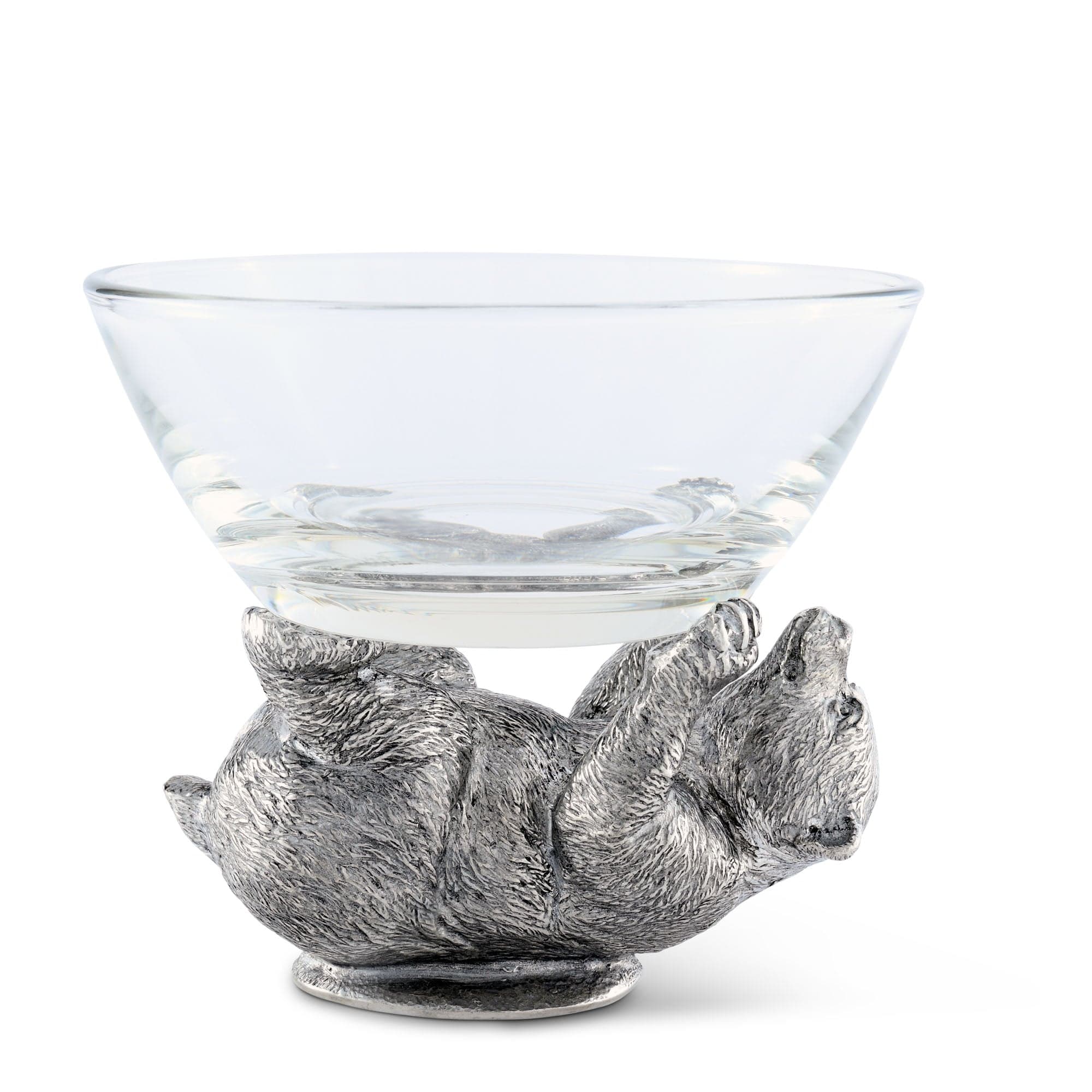 Vagabond House Woodland Creatures Pewter Bear Sauce Bowl