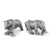 Vagabond House Woodland Creatures Pewter Fishing Bear Salt & Pepper Set