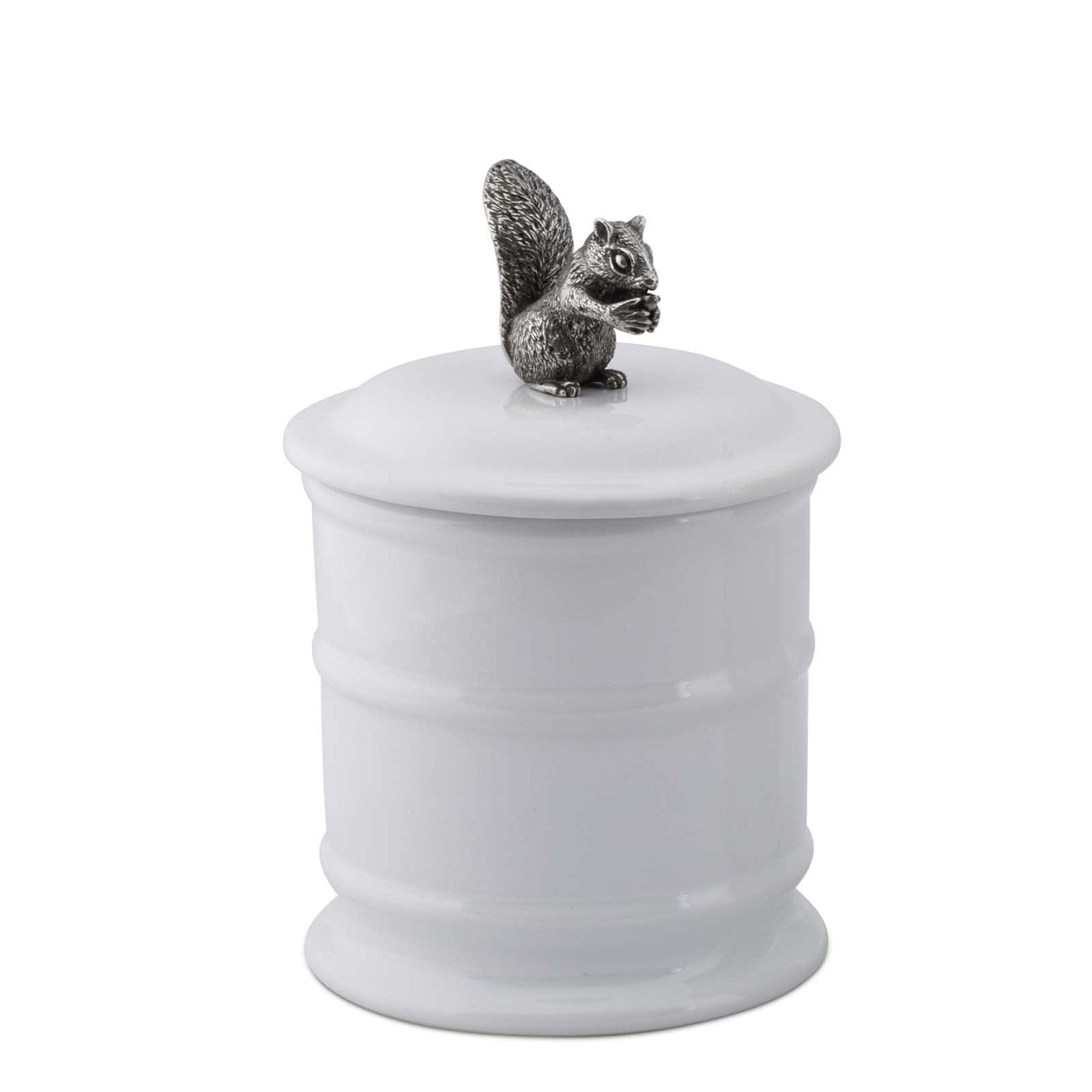 Vagabond House Woodland Creatures Short Squirrel Stoneware Canister