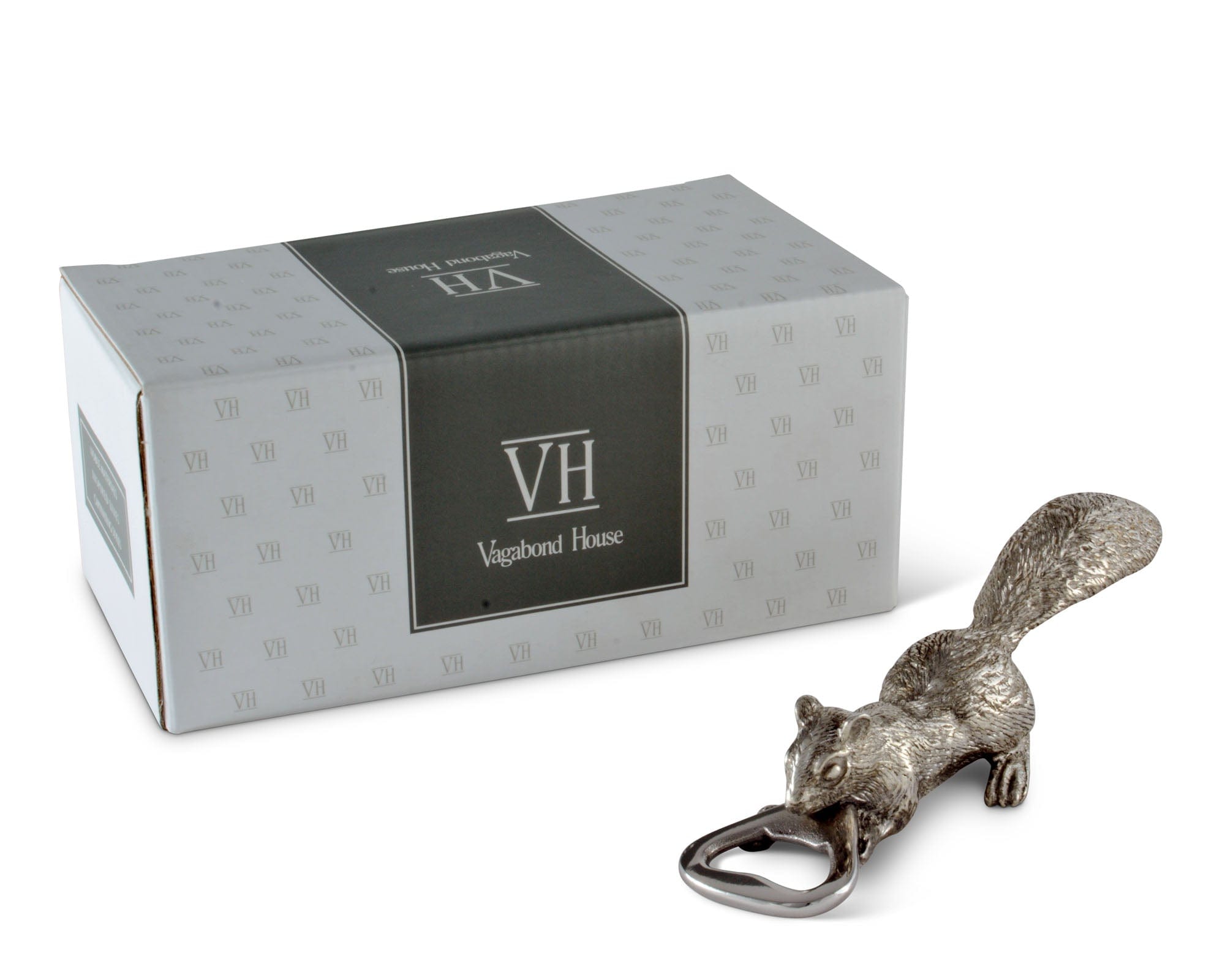 Vagabond House Woodland Creatures Squirrel Pewter Bottle Opener