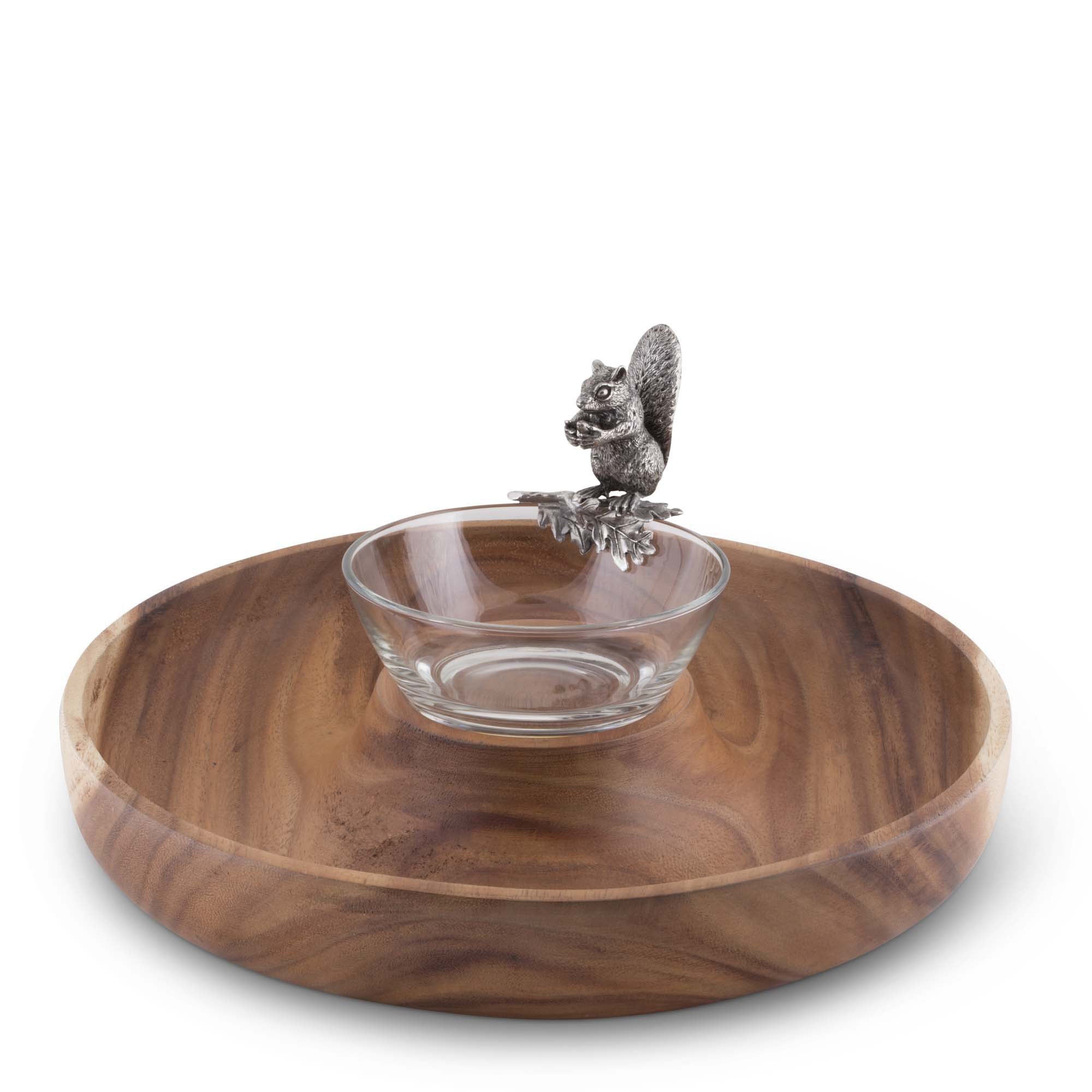 Vagabond House Woodland Creatures Squirrel Ring Serving Bowl